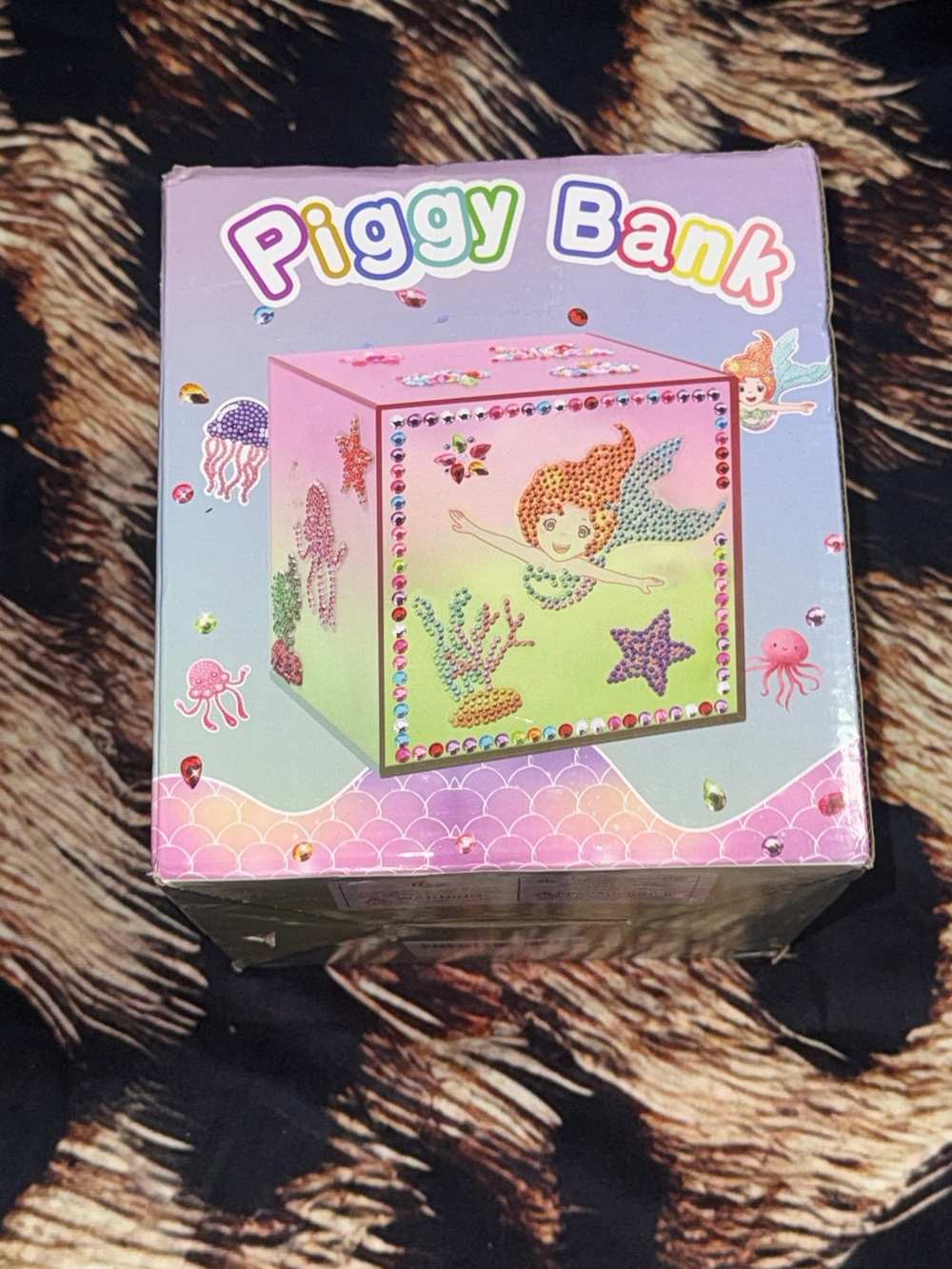 Diamond Art Mermaid DIY Girls Piggy Bank